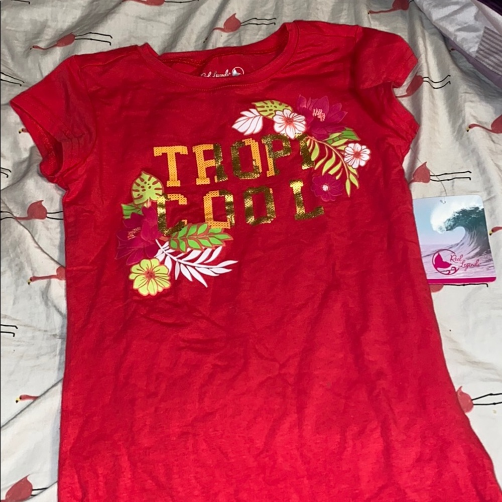 girls pink shirt